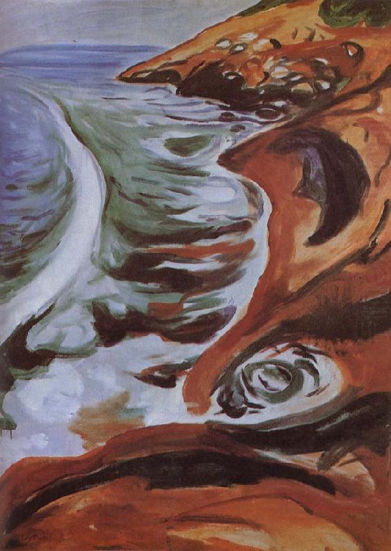 Edvard Munch Surfy Waver  rock china oil painting image